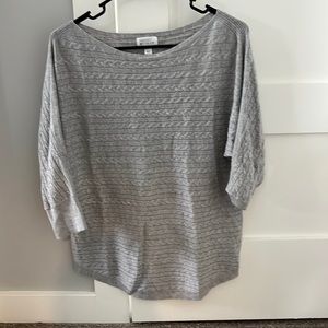 Grey 3/4 length sleeve sweater